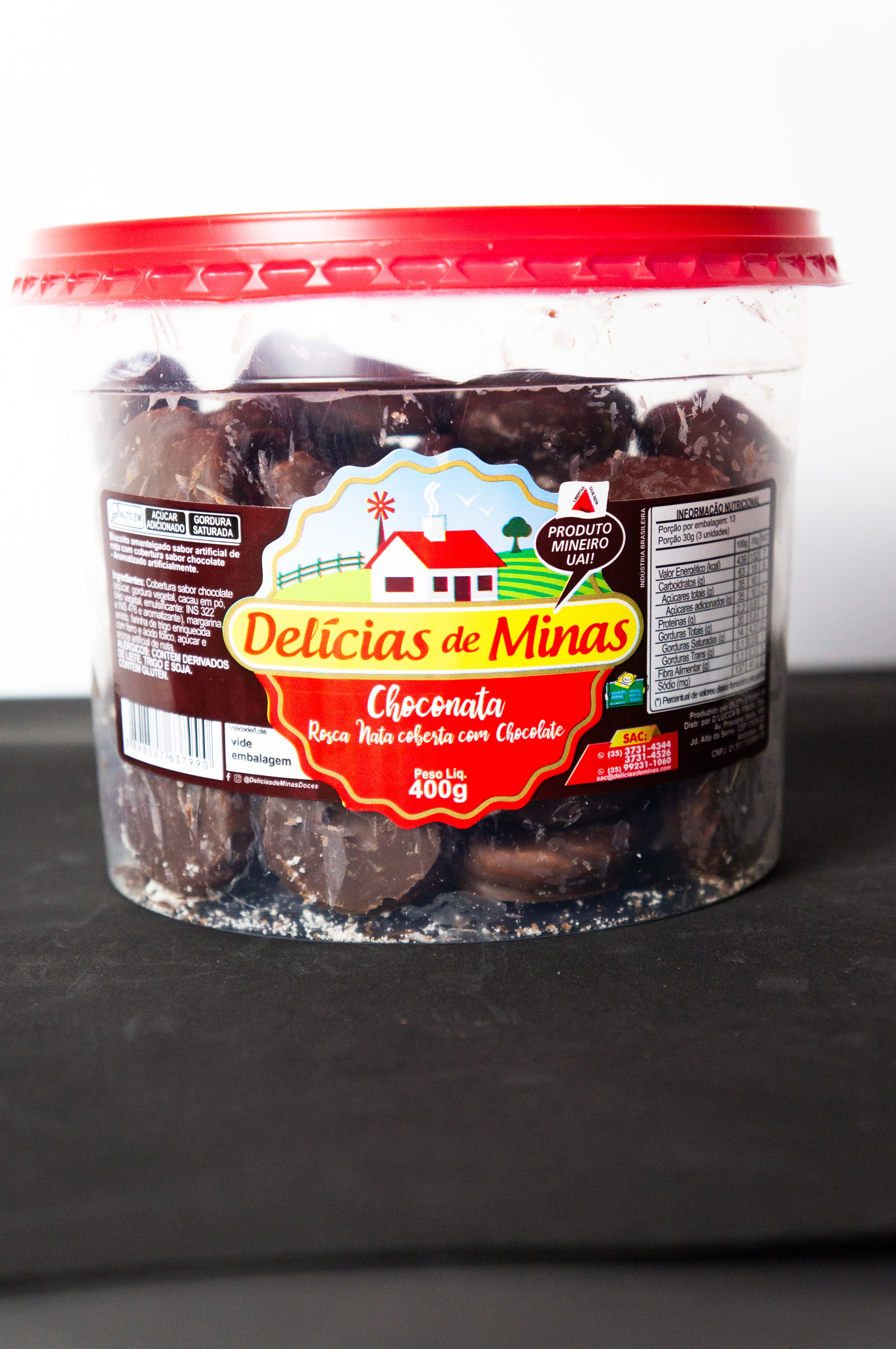 Delícias de Minas – Linha Biscoitos Finos Achocolatados 400g